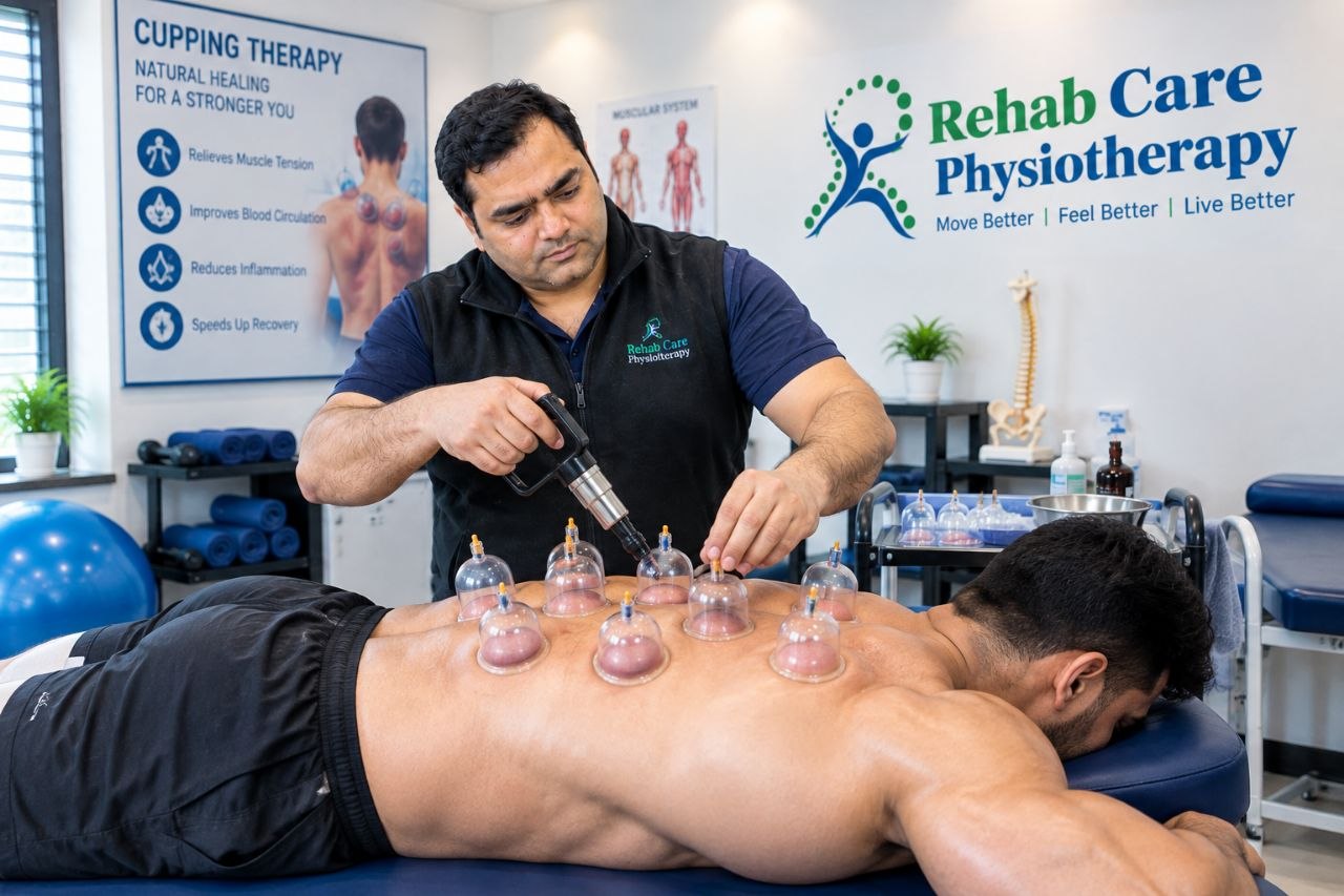 Cupping Therapy in Janakpuri at Rehab Care Physiotherapy Clinic